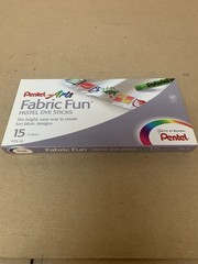 LOT OF (8) NEW PENTEL ARTS FABRIC FUN PASTEL DYE STICKS – 15 COLORS PTS-15