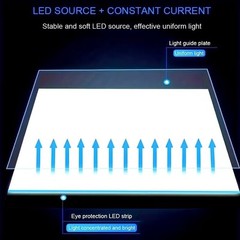 A5 LED Light Box Adjustable Light Table Board Tracing Light for Drawing