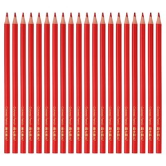 Red Colored Pencils Set, 20 Pcs Oil Color Pencils