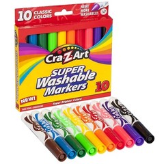 CRAZART WASHABLE MARKERS -10