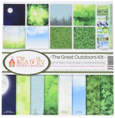 Reminisce EAV-797 The Great Outdoors Scrapbook Collection Kit, 12 x 12 Inch