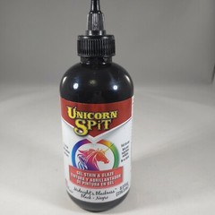 Unicorn Spit Gel Stain & Glaze 8 oz Midnights Blackness Black Paint USA Made