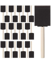 Bates- Foam Paint Brushes 2 Inch, 25 Pack, Black 2 2 25