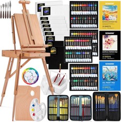 196Pcs Deluxe Artist Painting Set with French Easel