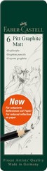 Pitt Graphite Matte Pencil Set Tin Of 6 Sketching Drawing B12B Art Tool