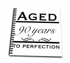 3dRose Aged 90 Years to Perfection Happy 90th Birthday 12×12 Memory Book