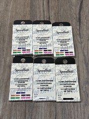 Lot Of 6 Speedball Calligraphy Fountain Pen Ink Cartridges Black/Colored