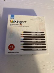 Pro Brush Pens, 48 Colors for Real Watercolor Painting with Flexible Nylon New