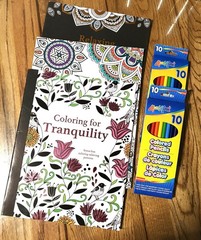 New Lot 3 Adult Color Books Mandalas, relaxing creativity, 2 colored pencil pack
