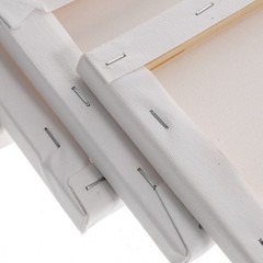 5Pcs Small White Canvases for Painting Bulk with Solid Wood Frame