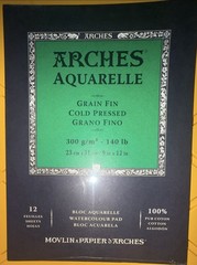 Lot Of 2 Arches 9×12” Paper Pad 140 lb Cold Press Block- 140 IB