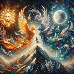 Phoenix Diamond Painting Kit for Adults – 5D Moon Art Kit for Beginners, Full