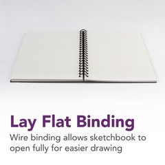 Sketchbook, Soft White Pages, (65lb/100g), 80 Sheet, 5.5″ x 8.5″