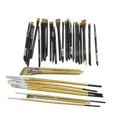 Lot Of 32 Royal Paintbrushes Random Assortment Fusion Majestic Kingslan Brushes