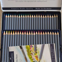 Faber-Castell Goldfaber Aqua 48 Color Watercolor Pencils Set Art Drawing New