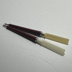 Vintage Chartpak Adjustable Burnisher Burgundy And White Metal Plastic Lot Of 2