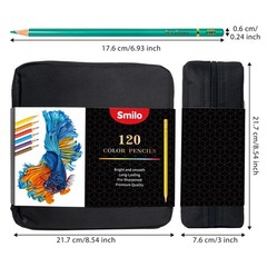 120 Colored Pencils Set Professional Soft Core OilBased Drawing Art Supply