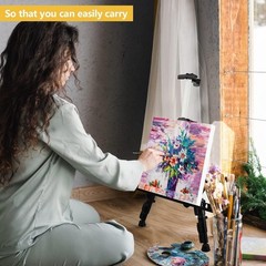 Art Easel Stand for Painting and Sign – 17 to 66 Inch Adjustable Aluminum Tri…