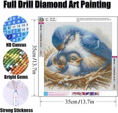 Ekuxom Diamond Art Kits for Adults-Birds 14x14in (35X35cm), Birds