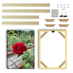 20 x 30cm Wood Canvas Frame Kit, DIY Canvas Stretcher Bars Canvas Frame Diamo…