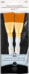 Plaid Enterprises 50557E Enterprises Inc. 50557E Taklon Flat Brush, Gold (2-Piec