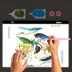 A2 LED Light Pad for Diamond Art Painting Light Board with 3 Brightness, Tracing