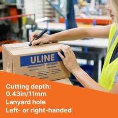3-Position Manual Box Cutter – Rust-Proof Ceramic Blade, Safe & Lightweight