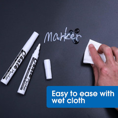 Volcanics White Liquid Chalk Markers for Blackboard Window Marker for Glass Wash