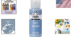 Versatile FolkArt Blue Echo Acrylic Paint – 2 Oz for Easy Cleanup and Creativity