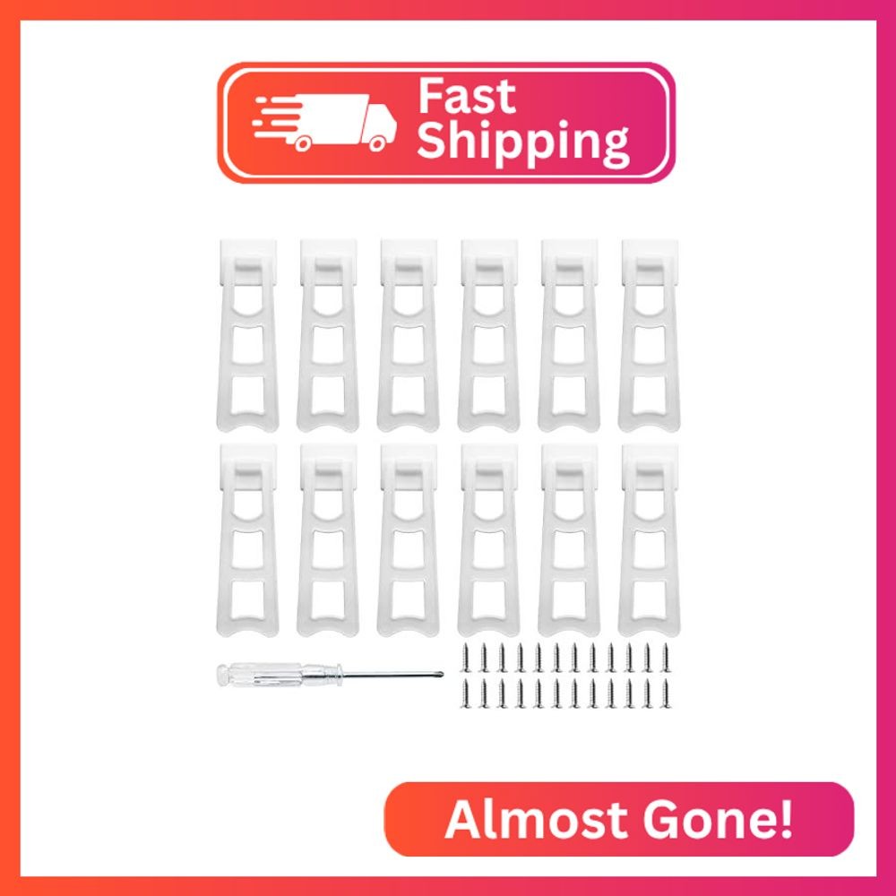 Rierdge Plastic Picture Frame Easel Back, 5.28” White Frame Easel Back Stand, 12
