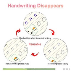 16Pcs Grooved Magic Practice Copybook Set Boys Girls Handwriting Book Practice