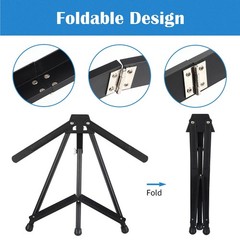 Falling in Art Aluminum 15″ to 21″ Tabletop W x D x H, BLACK