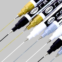 4Pcs/Set Oil Based White Black Permanent Paint Markers Pens 0.7Mm Extra Fine Wat