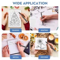Ultra Fine Tip Writing Pens,0.25mm,Fine Point,No Bleed,Art Markers for Drawin…