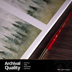 St. Cuthberts Mill Bockingford Watercolor Paper Spiral Pad – 10×7-inch White …