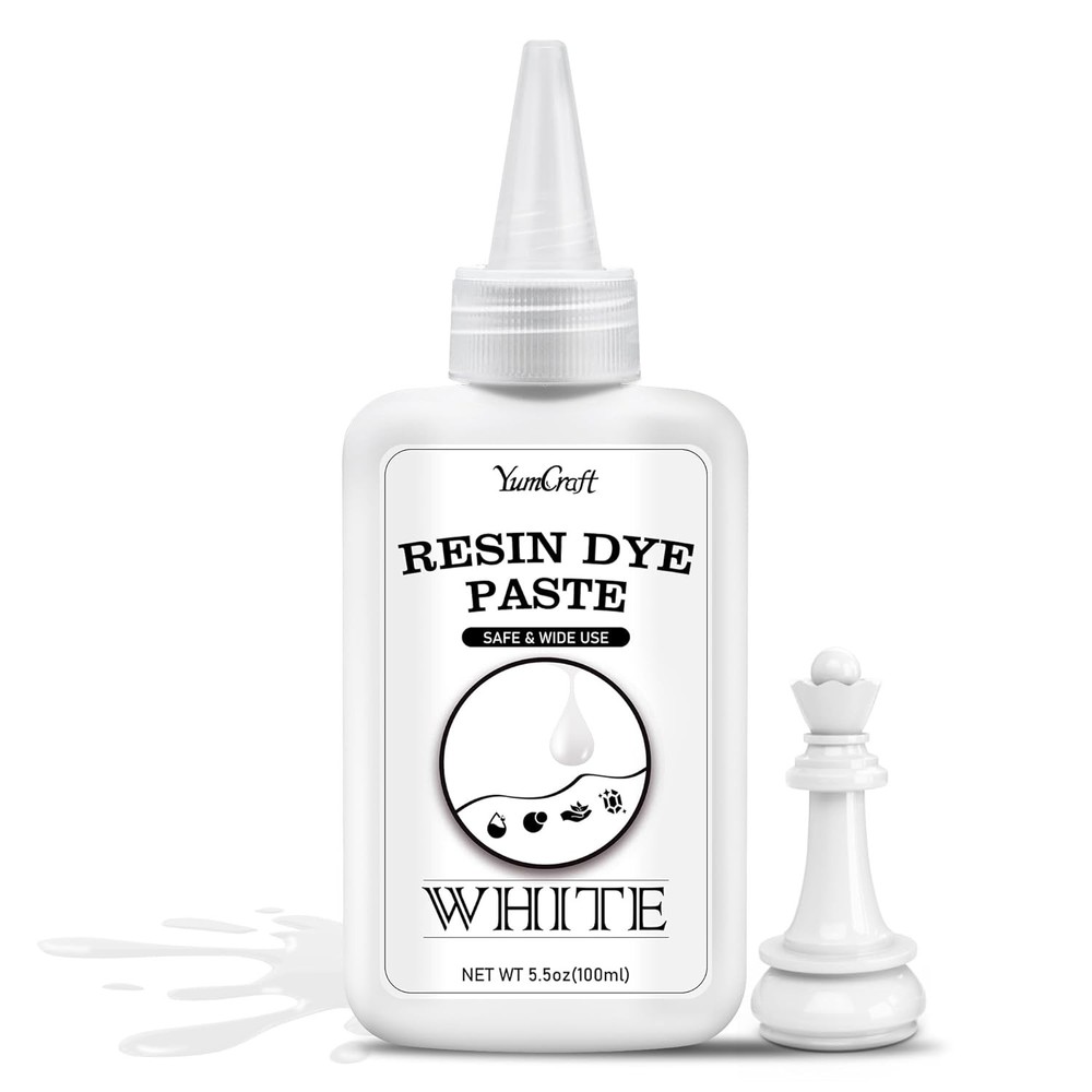 White Epoxy Resin Pigment Paste – 4.5oz Concentrated Black Dye