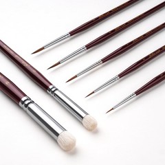 Kolinsky Sable Miniature Paint Brushes – Golden Maple 7pcs Detail Paint Brush…