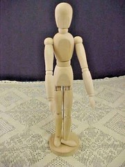 IKEA Gestalta Artist Wooden Model Poseable 13 Inches Tall Human Model W/Stand