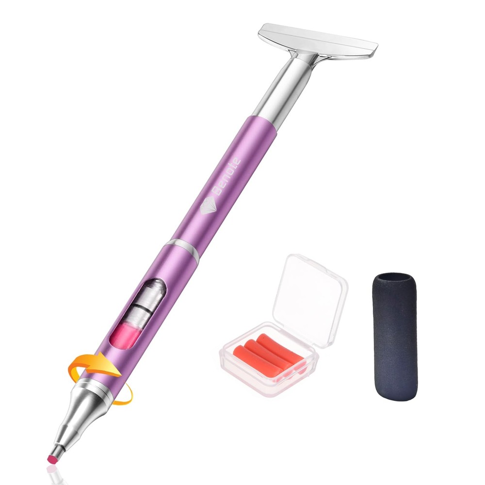benote Diamond Art Painting Pen Refillable Wax for Wax, Purple