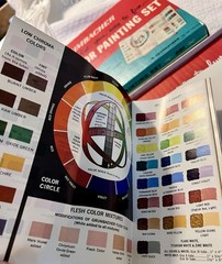 Vintage Grumbacher Oil Color Painting Set #321 RARE Retro Artist Paint Palette