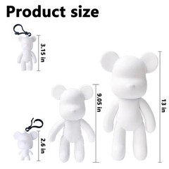DIY Fluid Bear Keychain Paints Set for Home Decoration – Blank 9×13 in