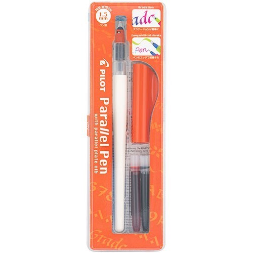 Pilot Parallel Calligraphy Pen 2-Color Black/Red 1.5mm Nib Handwriting School