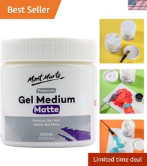 250ml Gel Medium – Matte Finish for Stunning Indoor & Outdoor Art