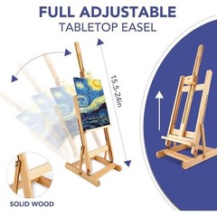 Acrylic Painting Set 60 PCS Complete Kit W/ Brushes Canvas Easel Gift Box New