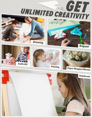 White Easel Paper Roll Drawing Art Painting Kids 15×984 Inch 2 Pack Craft