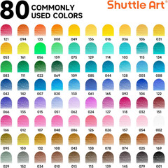 80 Colored Pencils, Colored Pencils for Adult Coloring, Soft Core Color Pencil,