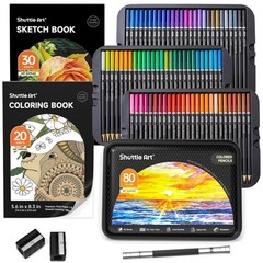Complete 80-Color Soft Core Pencil Set with DIY Chart – Ideal for Artists & Kids