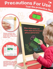 Art Easel for Kids Easel, Foldable Toddler Easel for Painting Double Sided White