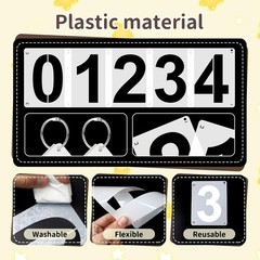 30 Pcs Number Stencils Reusable Plastic Alphabet Crafts Lettering Kit Set
