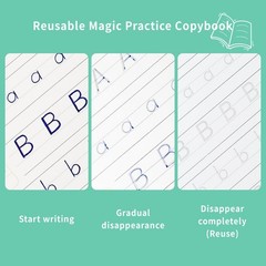 Premium Grooved Handwriting Practice Kit For Kids Magic Copybook Tracing